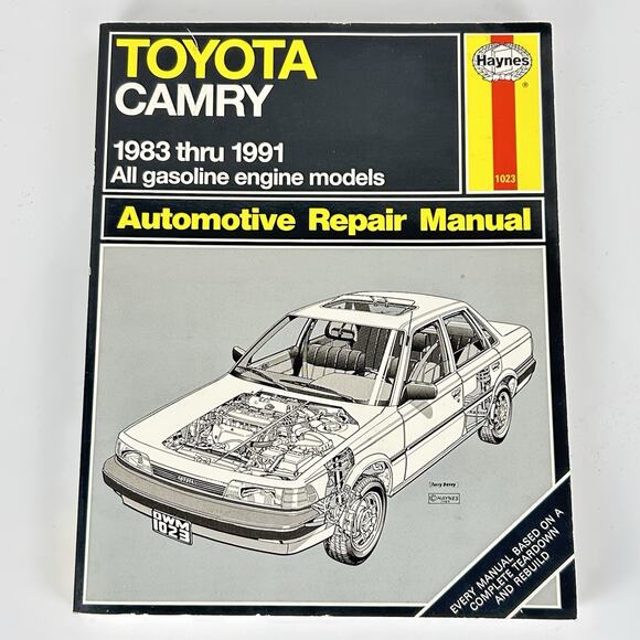 Toyota Camry 1983 - 1991 Haynes Repair Manual 1023 All Gasoline Engine Pbk Book - Picture 1 of 11
